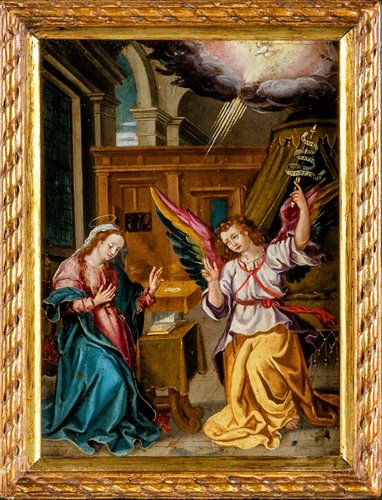 "Annunciazione"  olio su rame